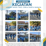 Semangat Pagi Menggelora, SMAN 1 Jonggat Gelar Senam Sehat Pagi Ceria dalam Rangkaian Sabtu Budaya