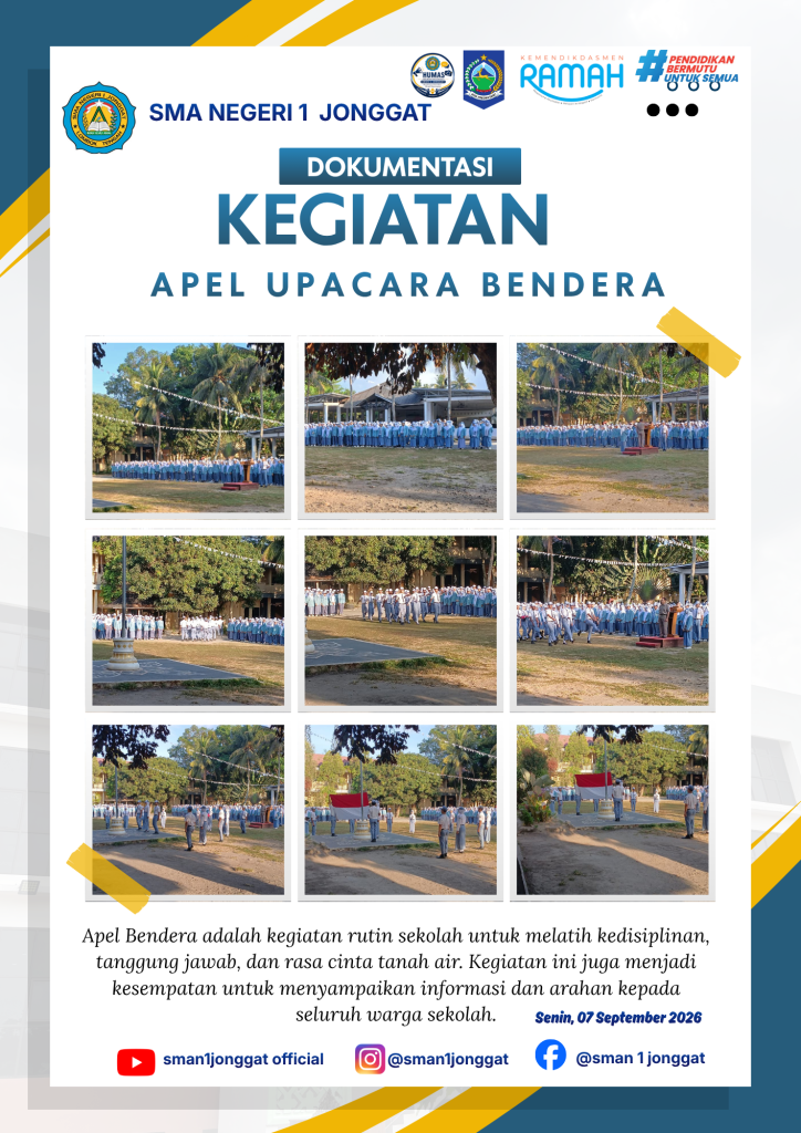 Upacara Bendera Kelas XII F9, Momentum Penguatan Disiplin dan Karakter Siswa